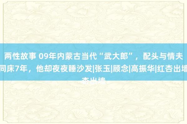 两性故事 09年内蒙古当代“武大郎”，配头与情夫同床7年，他却夜夜睡沙发|张玉|顾念|高振华|红杏出墙