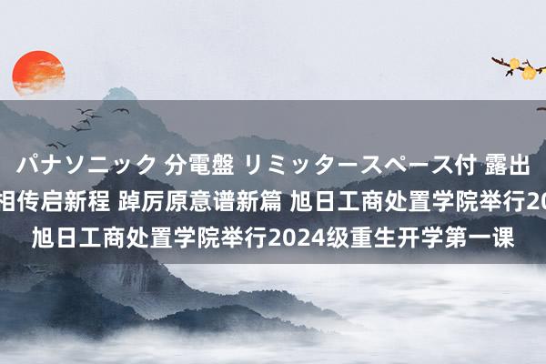 パナソニック 分電盤 リミッタースペース付 露出・半埋込両用形 薪火相传启新程 踔厉原意谱新篇 旭日工商处置学院举行2024级重生开学第一课