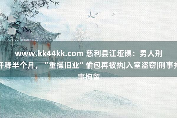 www.kk44kk.com 慈利县江垭镇：男人刑满开释半个月，“重操旧业”偷包再被执|入室盗窃|刑事拘留